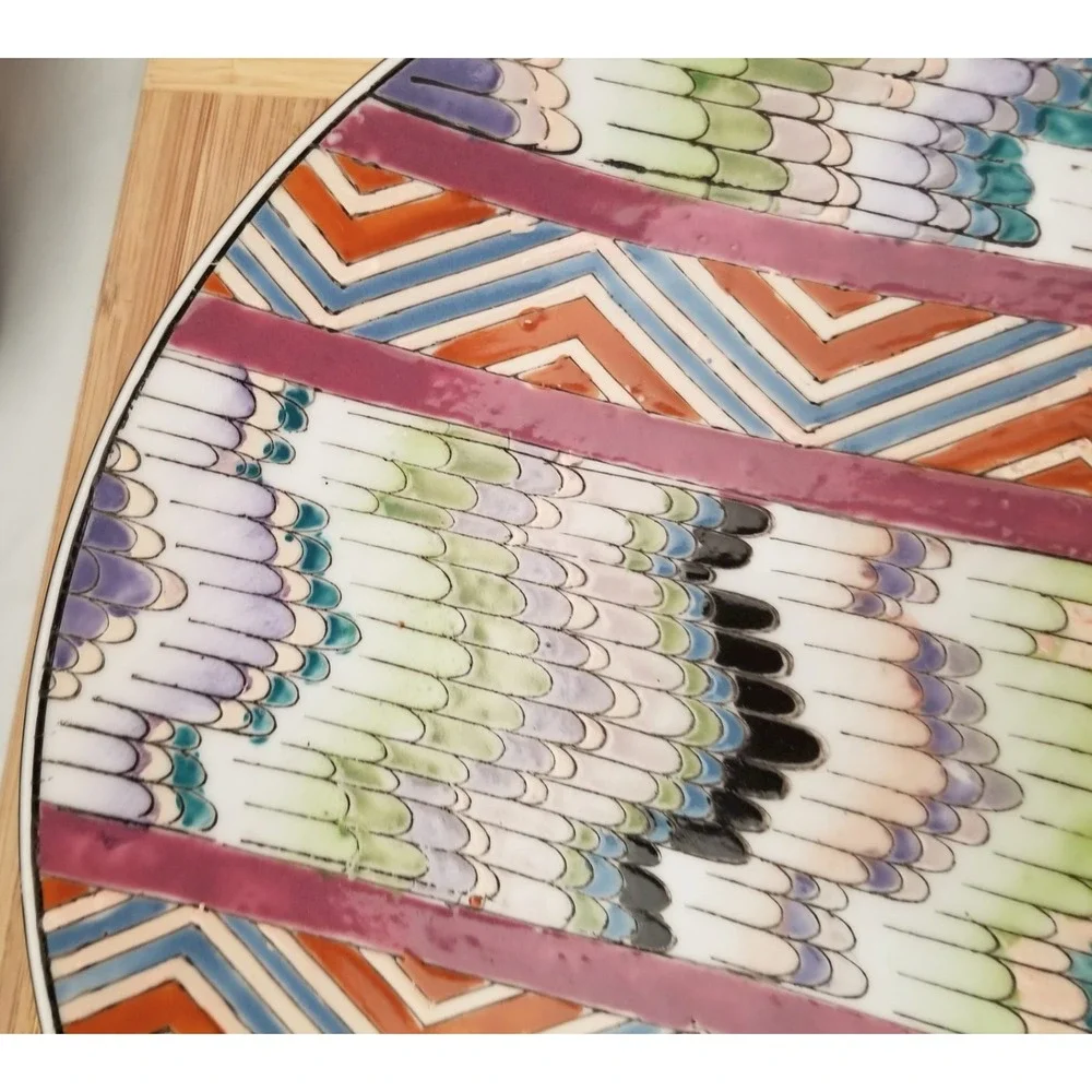 Decorative Hand Painted Plate Beautiful Unique Design Only Made in Macau